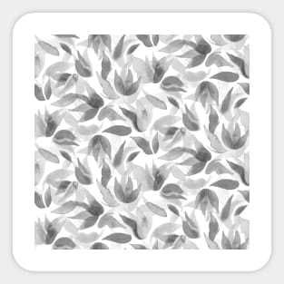 Light Gray Watercolor Petals Sticker